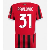 Maglie da calcio AC Milan Strahinja Pavlovic #31 Prima Maglia Femminile 2024-25 Manica Corta